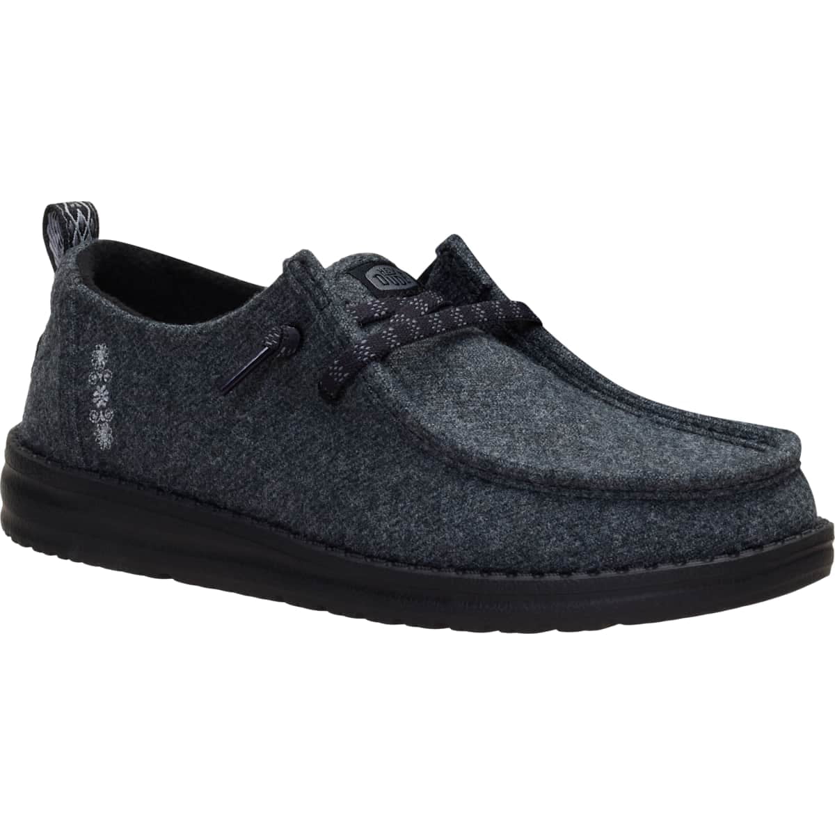 HEYDUDE Wendy Cozy Wool, Dark Charcoal/Black, 10