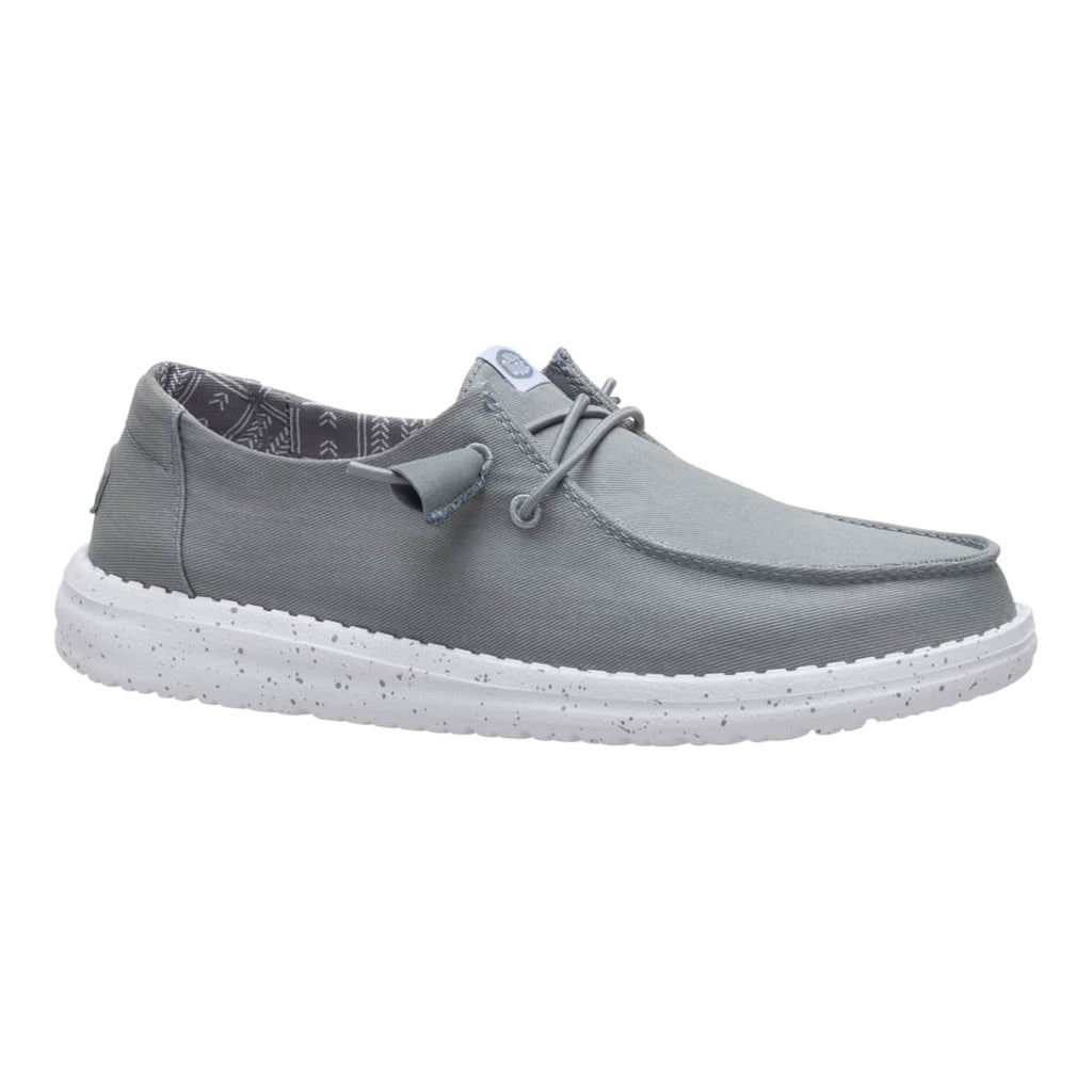 HEYDUDE Women Wendy Stretch Canvas, White, 12