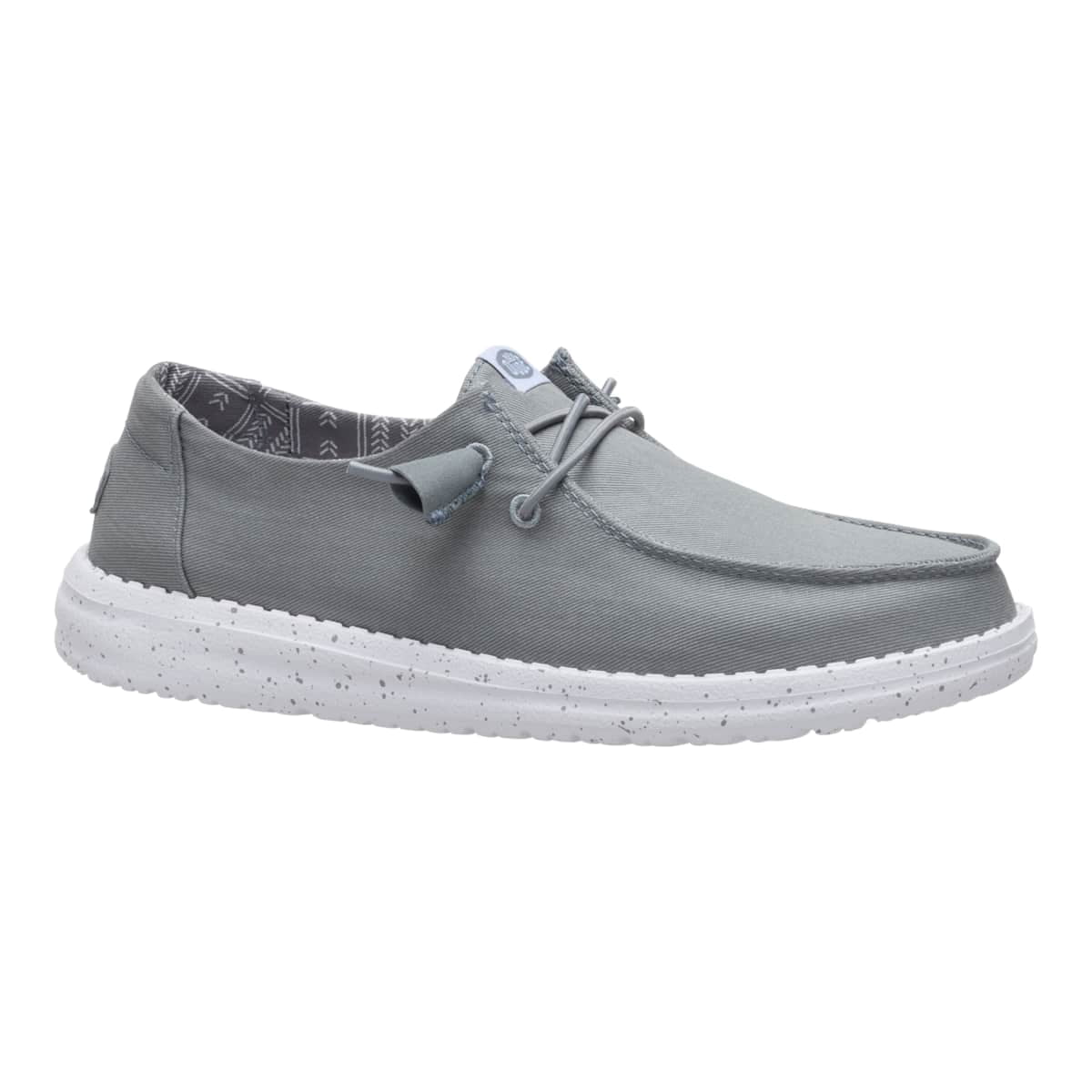 HEYDUDE Women Wendy Stretch Canvas, White, 12