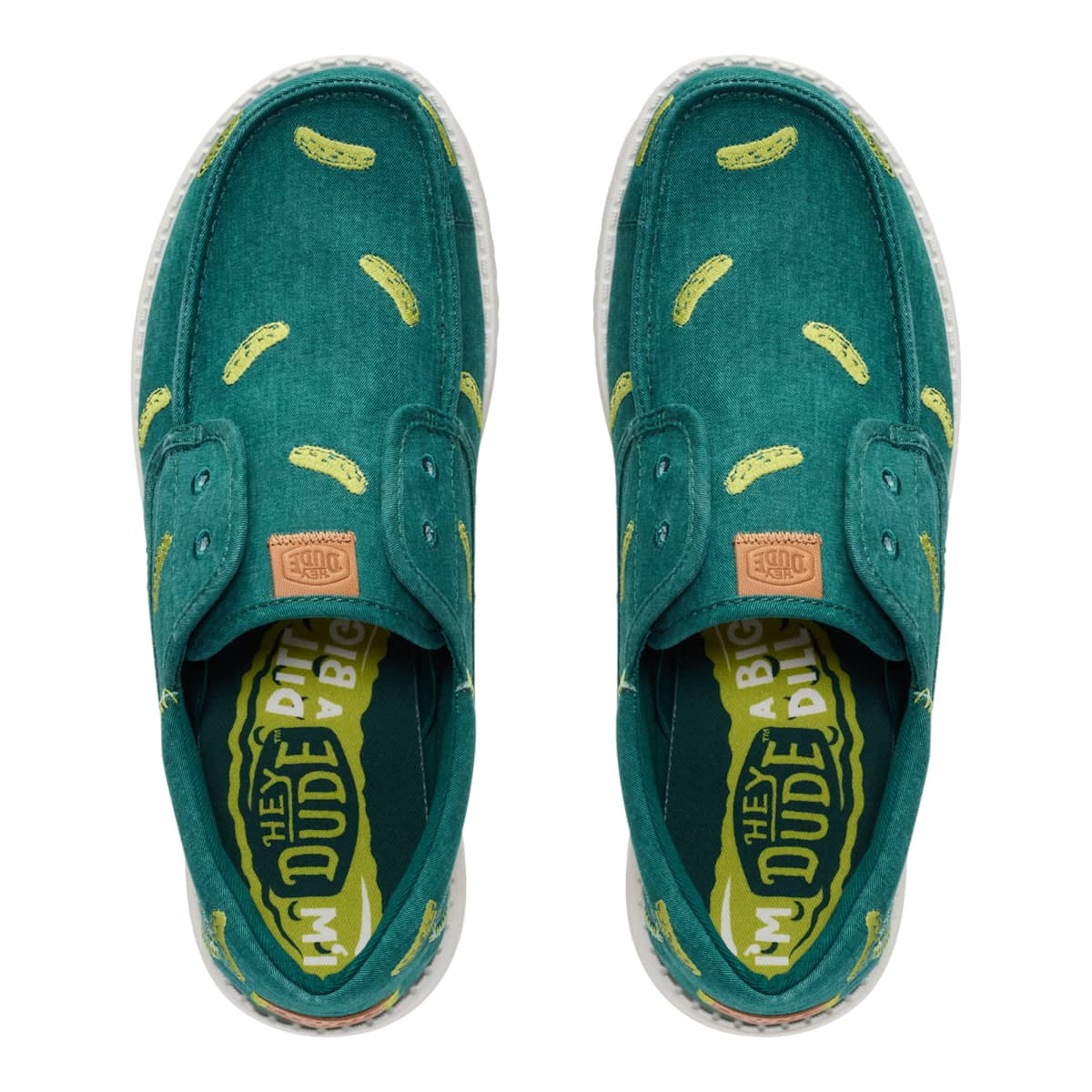 HEYDUDE Men Wally Cru Embroidered, Green/Multi, 11