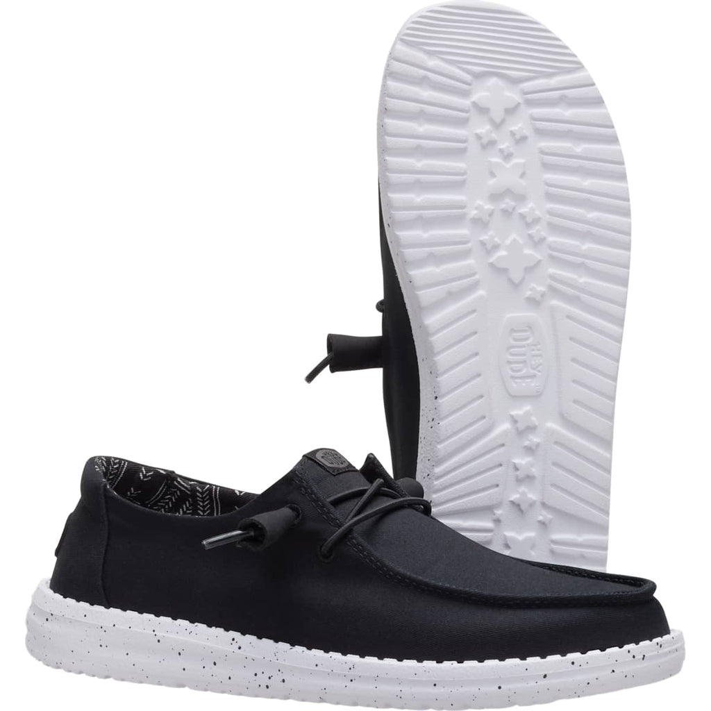 HEYDUDE Women Wendy Stretch Canvas, White, 12