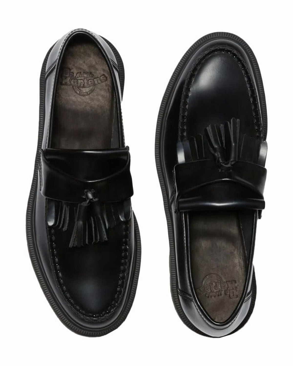 Dr. Martens Adrian Black Polished Smooth Moccasin Black (Women's)