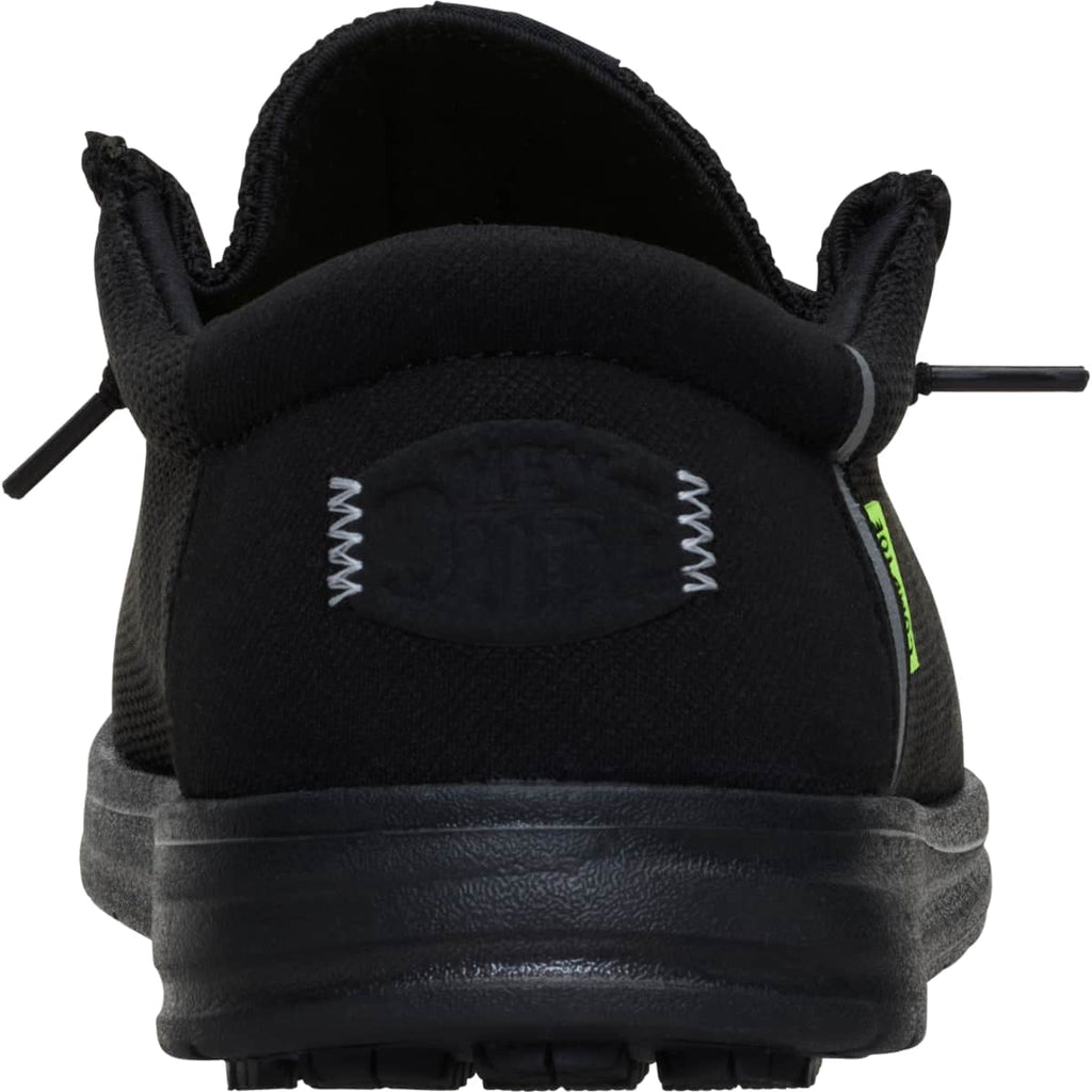 HEYDUDE Men Wally Work Comp Toe Wide, Black, 10