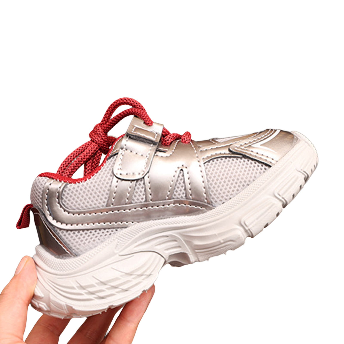 Retro Y2K Chunky Sneakers for Women Breathable Mesh Lightweight Platform Walking Shoes Trendy Athletic Trainers for Casual Streetwear All Day Comfort Grey Red Black 22