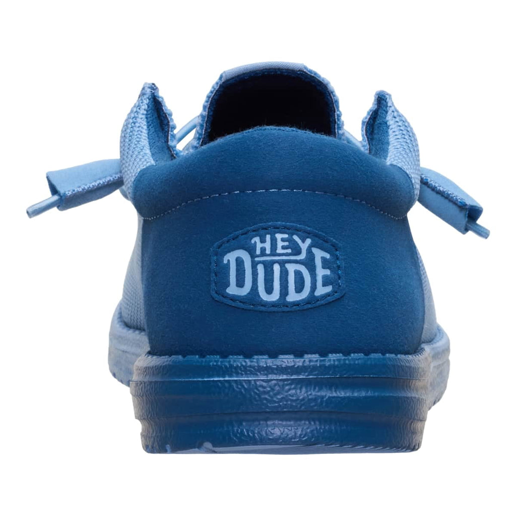 HEYDUDE Men Wally Funk Mesh Split, Faded Denim/Ensign Blue, 12