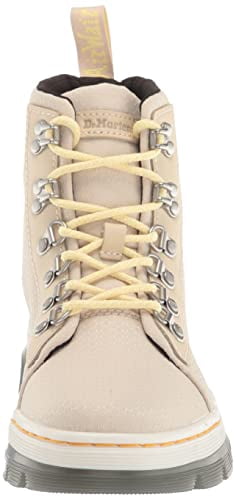 Dr. Martens Women's Combs W Fashion Boot, Vintage Taupe Poly Twill, 9