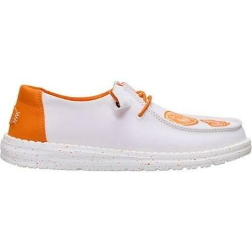 Hey Dude Women's Wendy Whataburger Slip On Shoes White Orange Size 11
