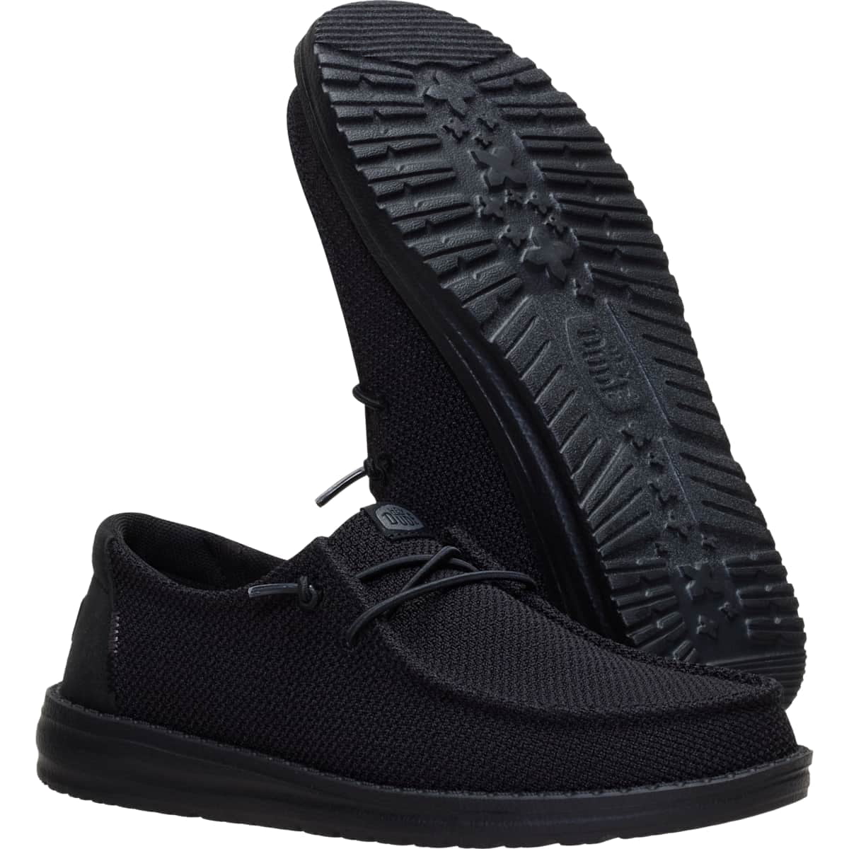 HEYDUDE Women Wendy Mesh Black Mono, Black Mono