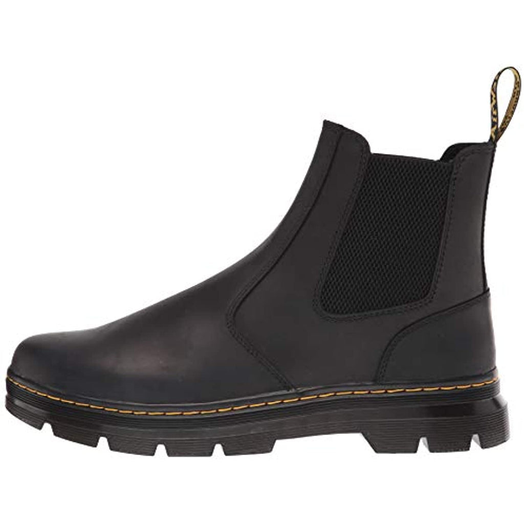 Dr. Martens Unisex Embury Chelsea Boot, Black Wyoming, 7 Women/6 Men