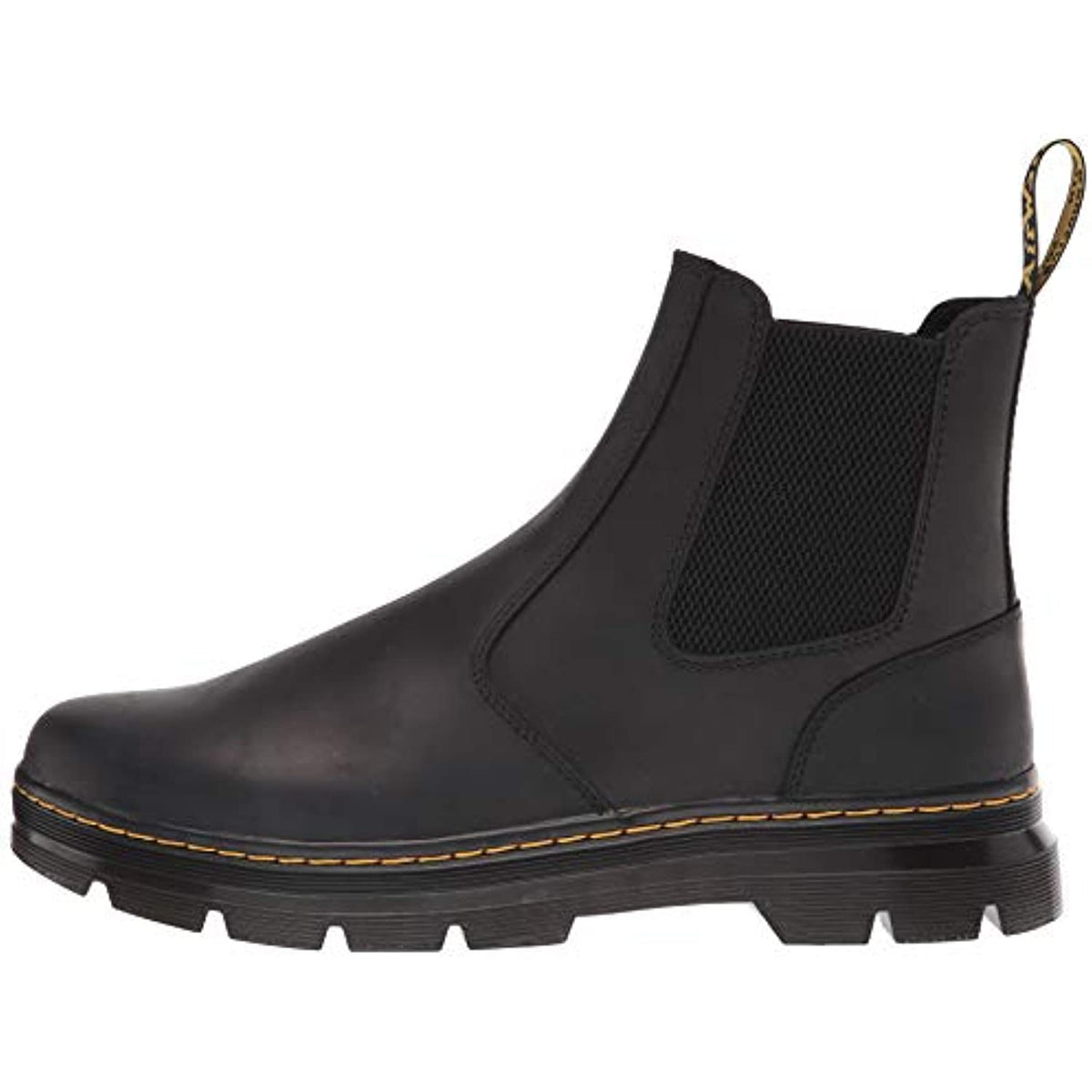 Dr. Martens Unisex Embury Chelsea Boot, Black Wyoming, 7 Women/6 Men