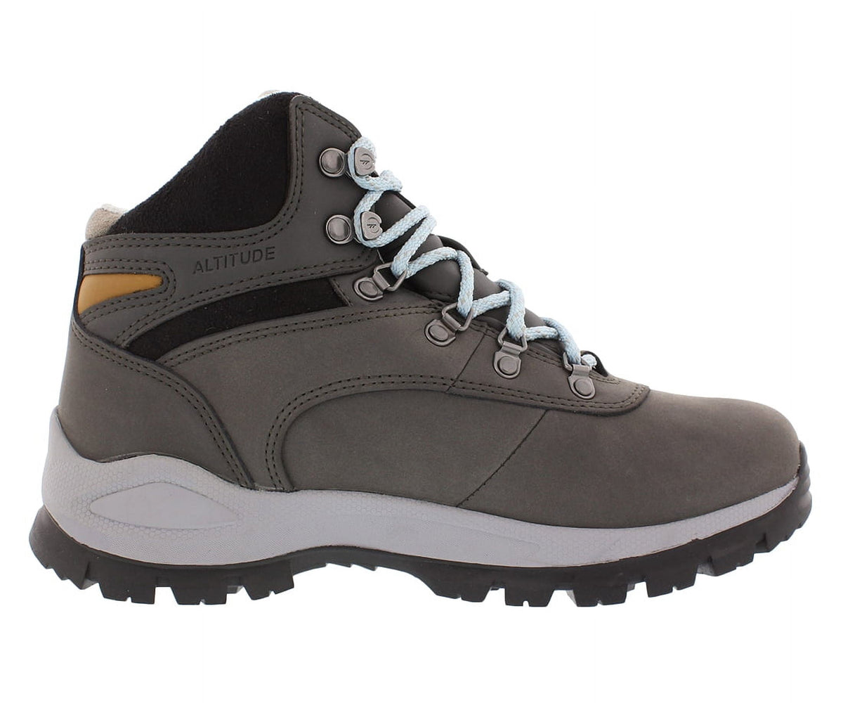 Hi-Tec Women's Altitude Alpyna I Waterproof Charcoal / Forget Me Not High-Top Leather Hiking Boot - 8M