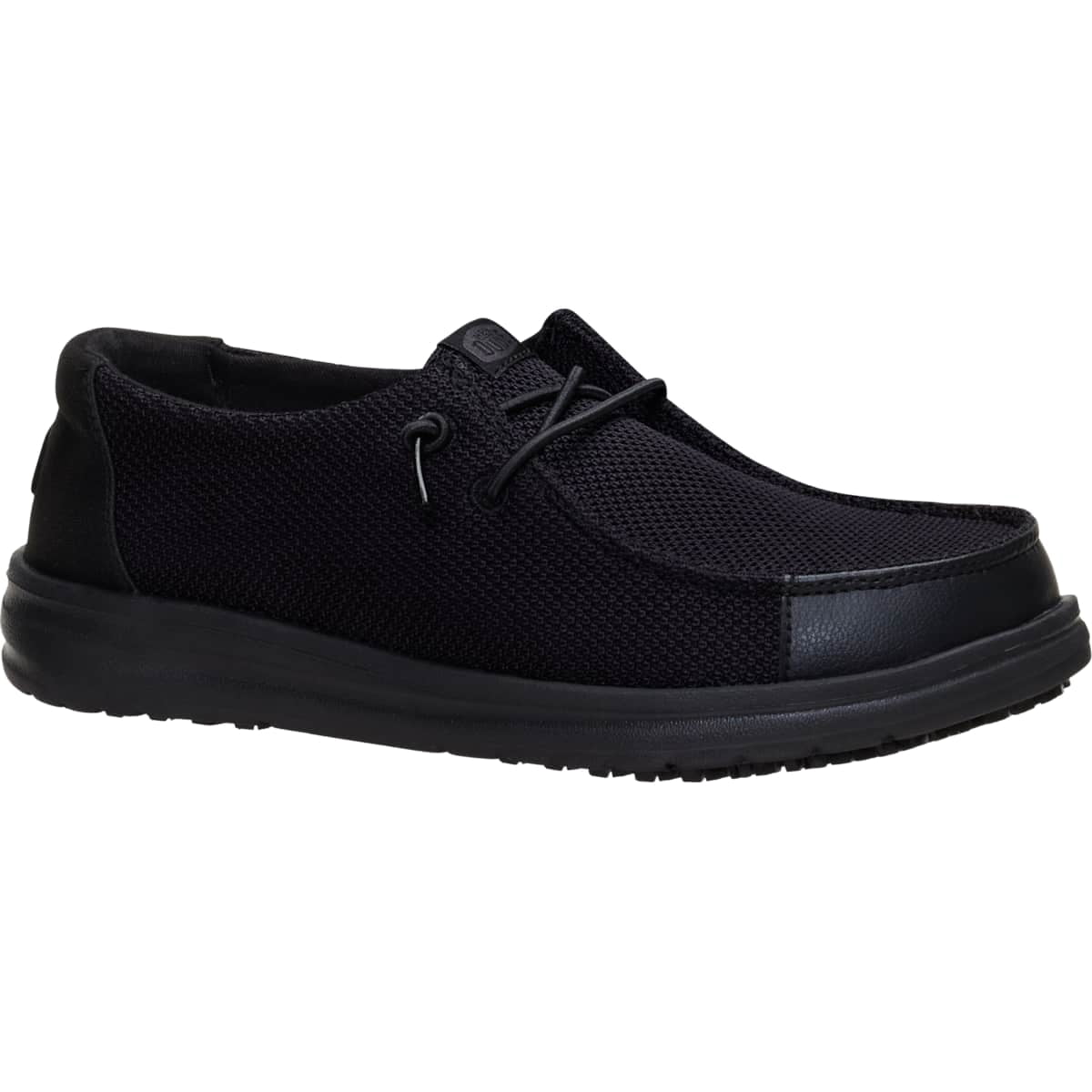 HEYDUDE Women Wendy Work CE Slip Resistant, Black, 8