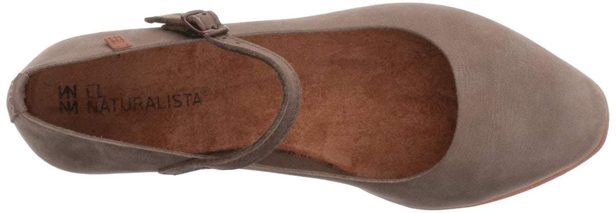 El Naturalista Women's Stella ND58 Mary Jane Flat Shoe Kaki