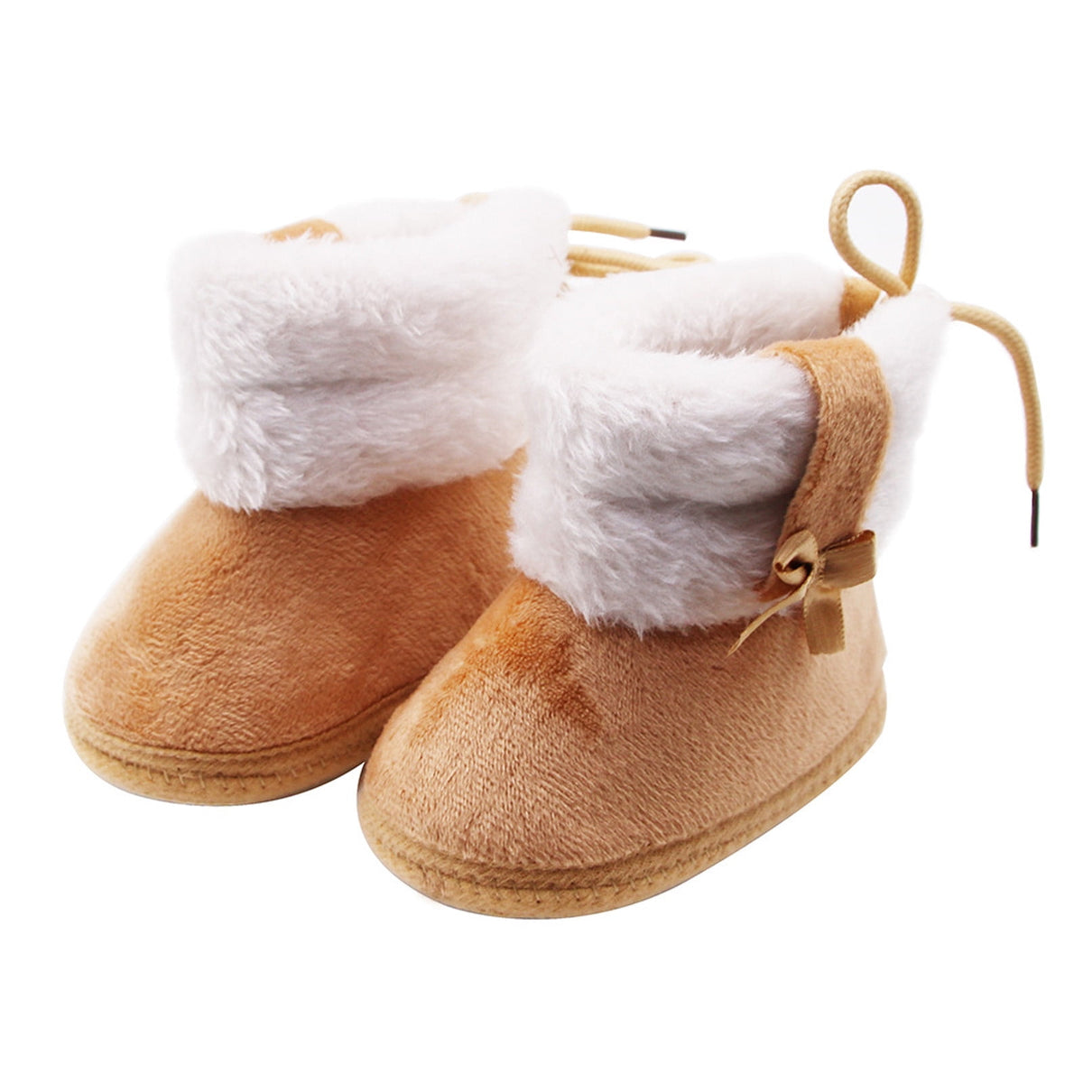 Infant Unisex Warm Boots Baby Winter Ankle Non-Slip Rubber Texture Sole Toddler Winter Snow Crib Shoes