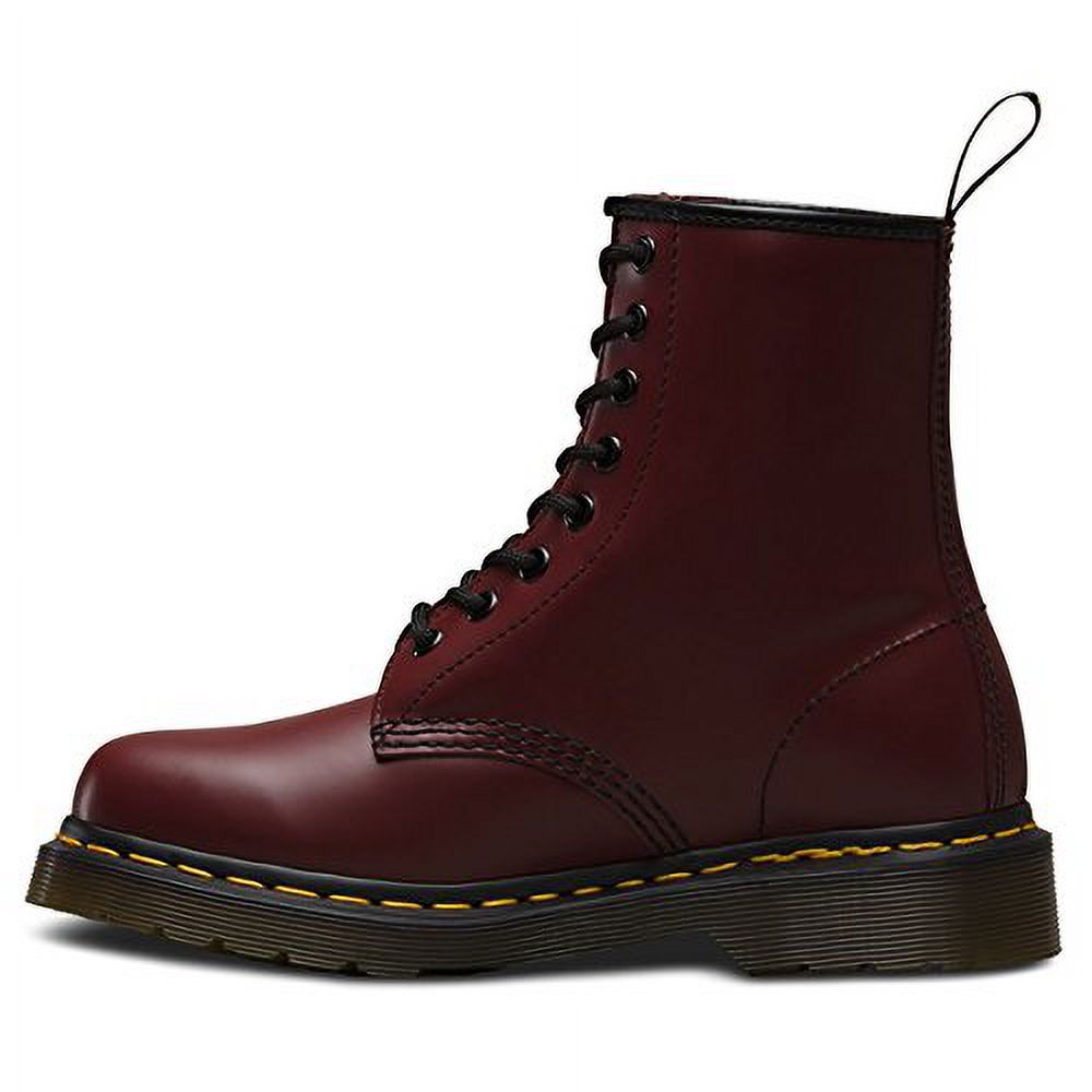 Dr. Martens Unisex 1460Z DMC 8 Lace Up Cherry Red Smooth Leather Boots Shoes Doc