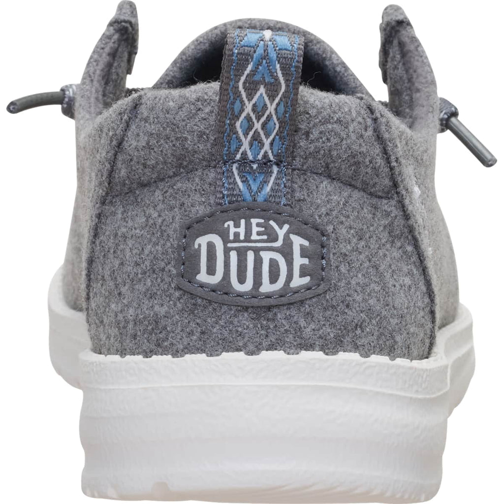 HEYDUDE Wendy Cozy Wool, Dark Charcoal/Black, 10