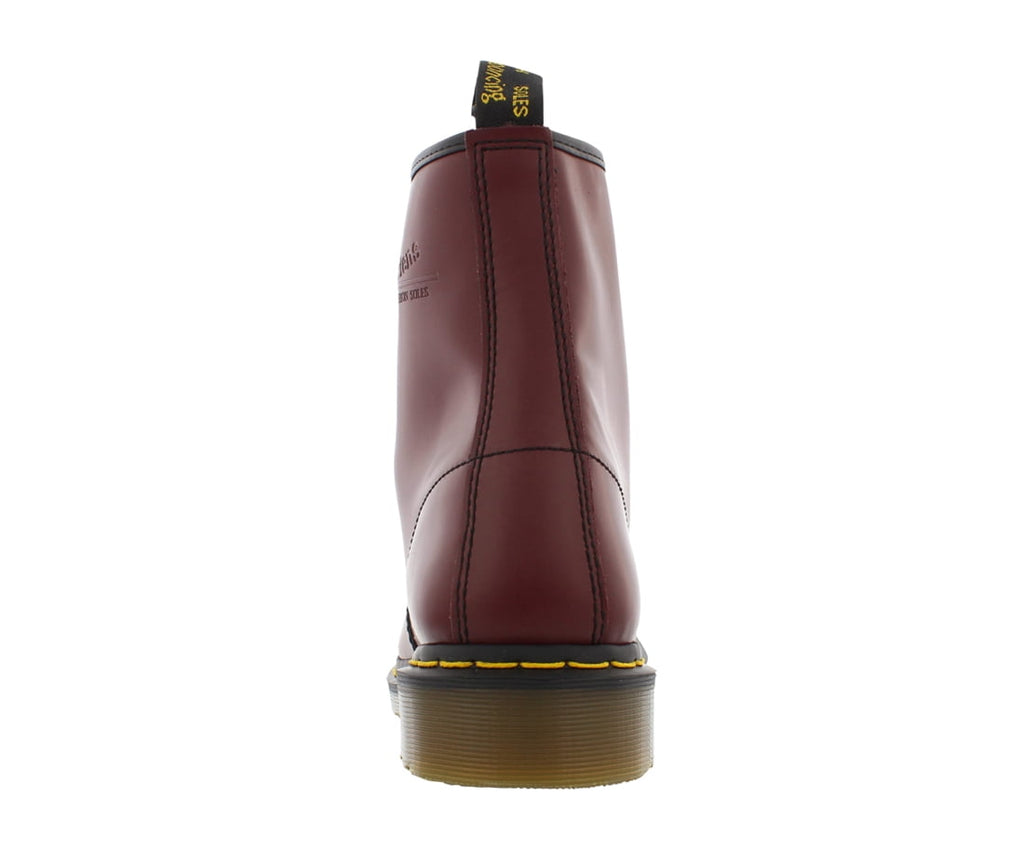 Dr. Martens Unisex 1460Z DMC 8 Lace Up Cherry Red Smooth Leather Boots Shoes Doc