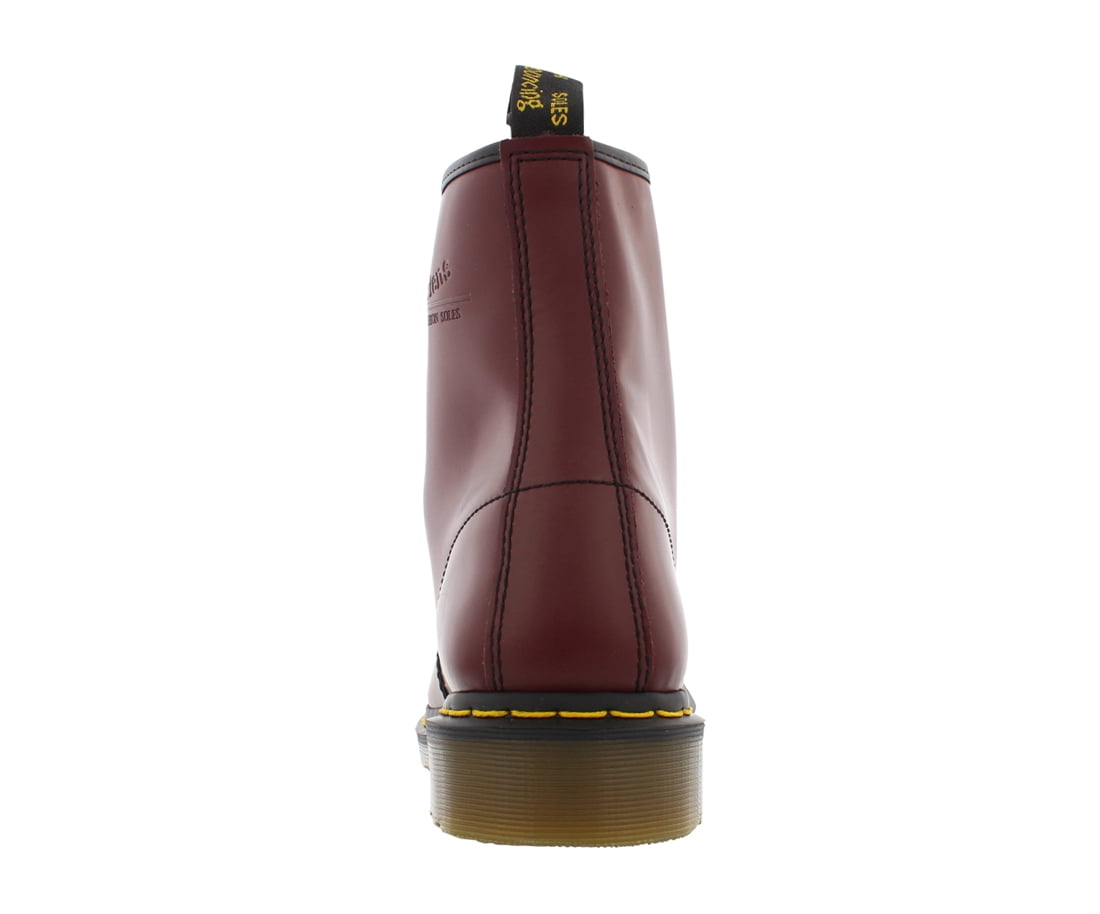 Dr. Martens Unisex 1460Z DMC 8 Lace Up Cherry Red Smooth Leather Boots Shoes Doc