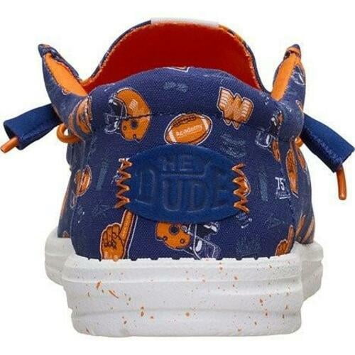 Hey Dude Men's Wally Whataburger Slip On Shoes Blue Orange Size 11