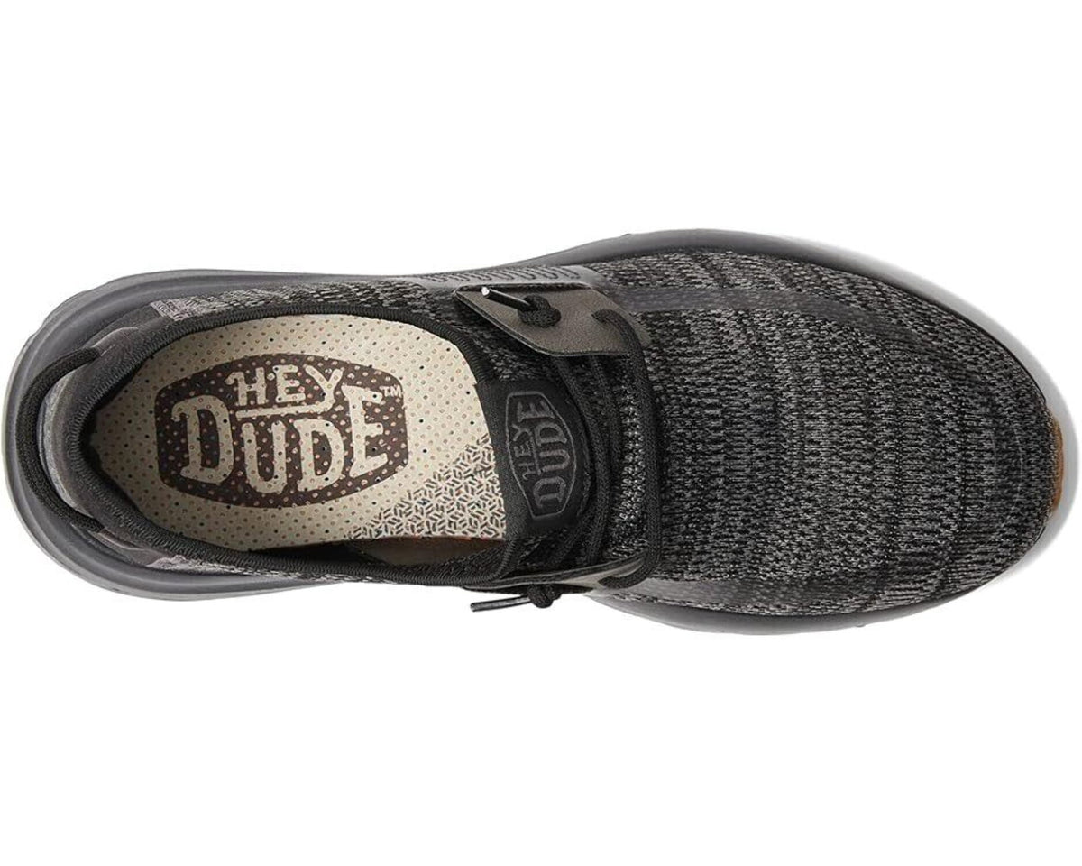 Mens Hey Dude Sirocco Black Night Tennis Shoe