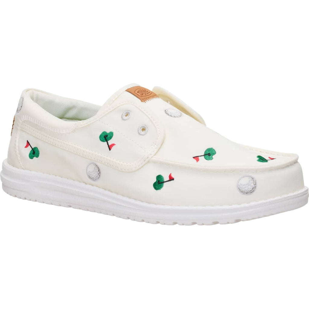 HEYDUDE Men Wally Cru Embroidered, Green/Multi, 11