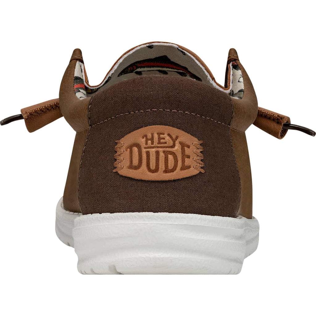 HEYDUDE Mens Wally Fish Lure, Brown, 13