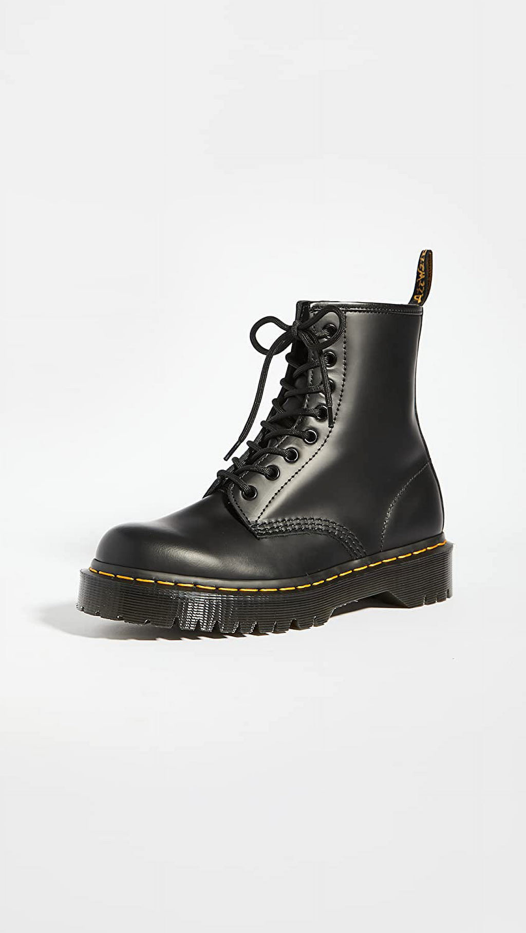 Dr. Martens 1460 Bex Platform Combat Boots, Black, Men’s 5 / Women’s 6