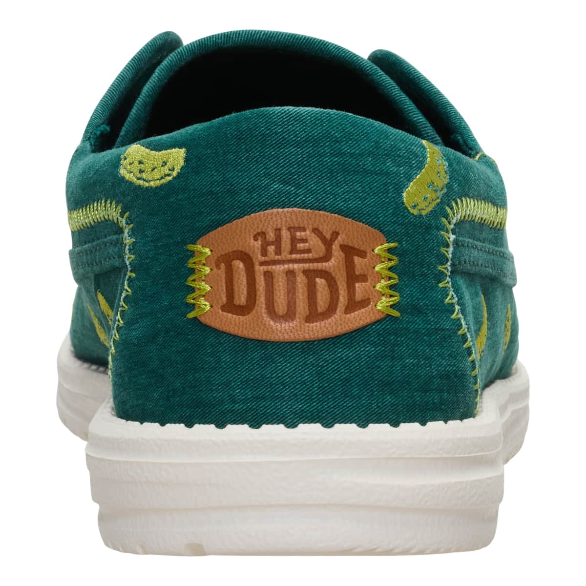 HEYDUDE Men Wally Cru Embroidered, Green/Multi, 11