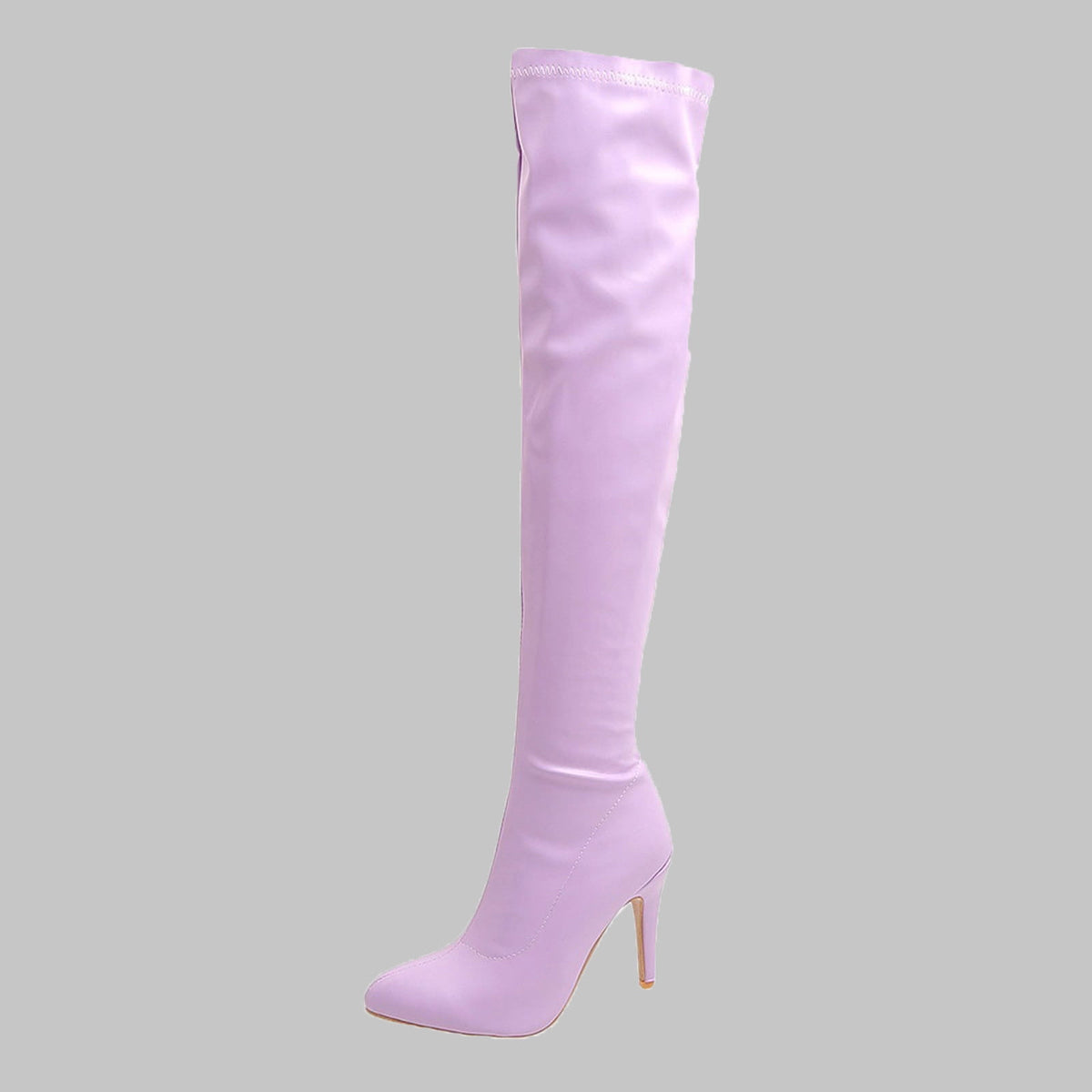 hopeusnice Women's Over The Knee Boots Pointed Toe High Heel Stilettos Boots Thigh High Boots Elegant Party Dress Boots Chunky Heel Fall Winter Shoes Blue 35
