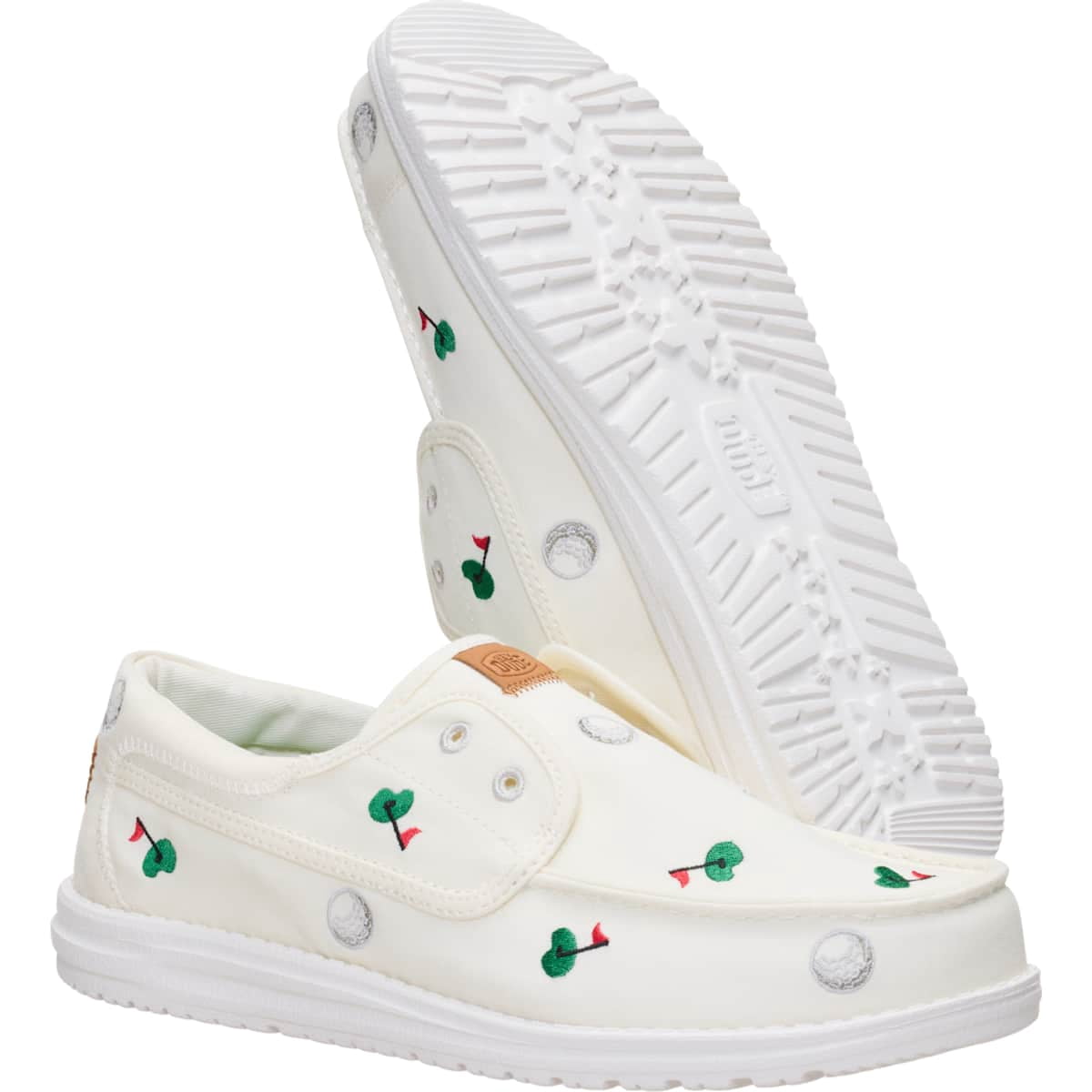 HEYDUDE Men Wally Cru Embroidered, Green/Multi, 11