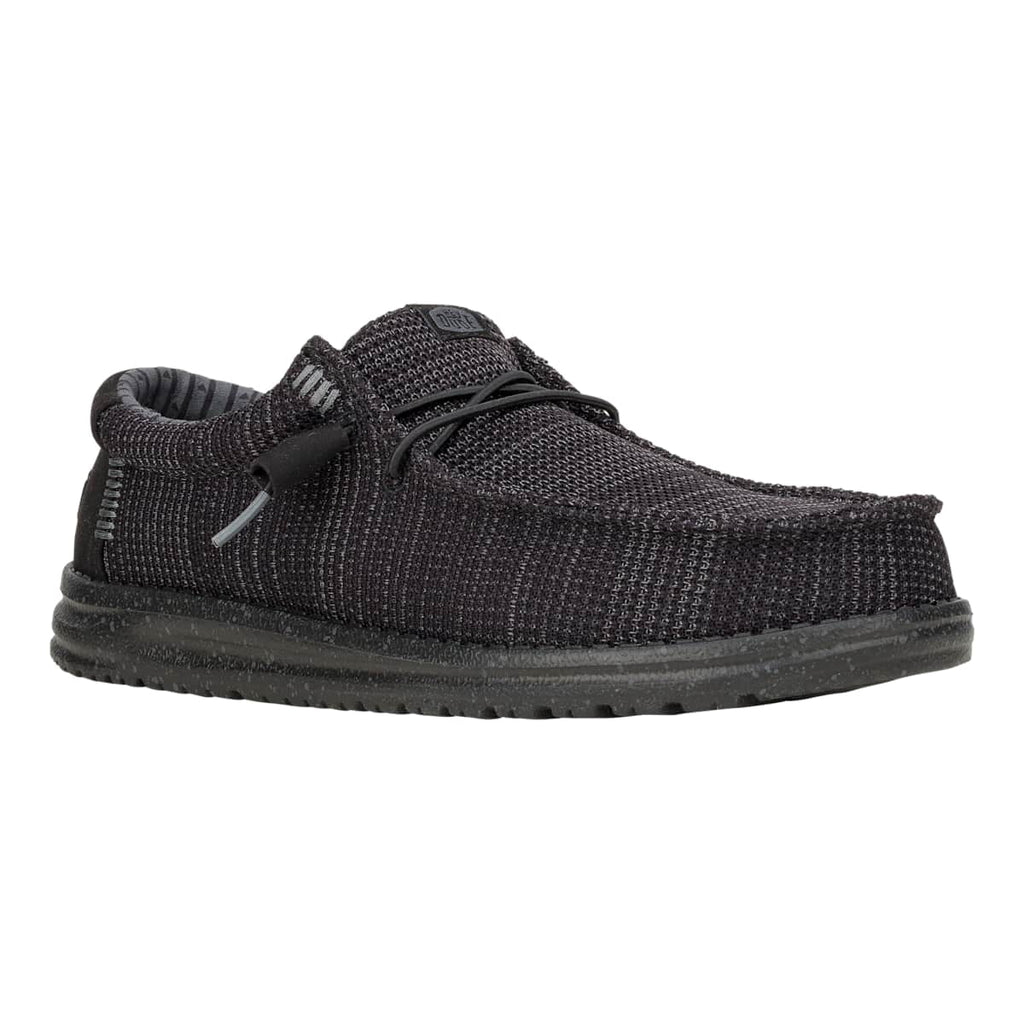 HEYDUDE Men Wally Stretch Sox Wide, Gray, 10