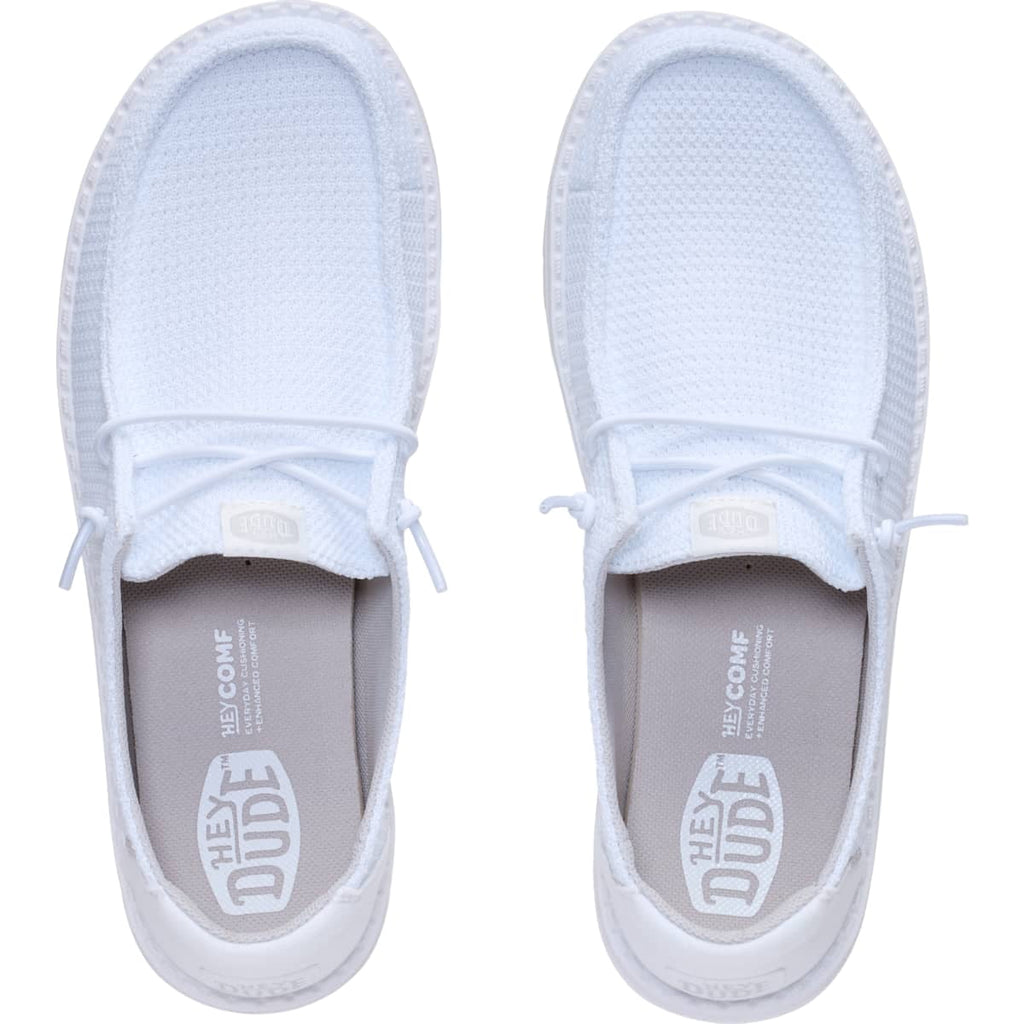 HEYDUDE Women Wendy Mesh White, White