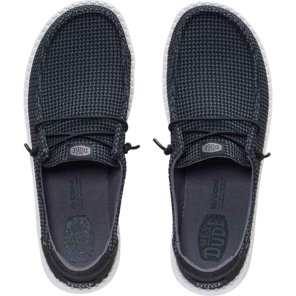 HEYDUDE Women Wendy Mesh Black/White, Black/White