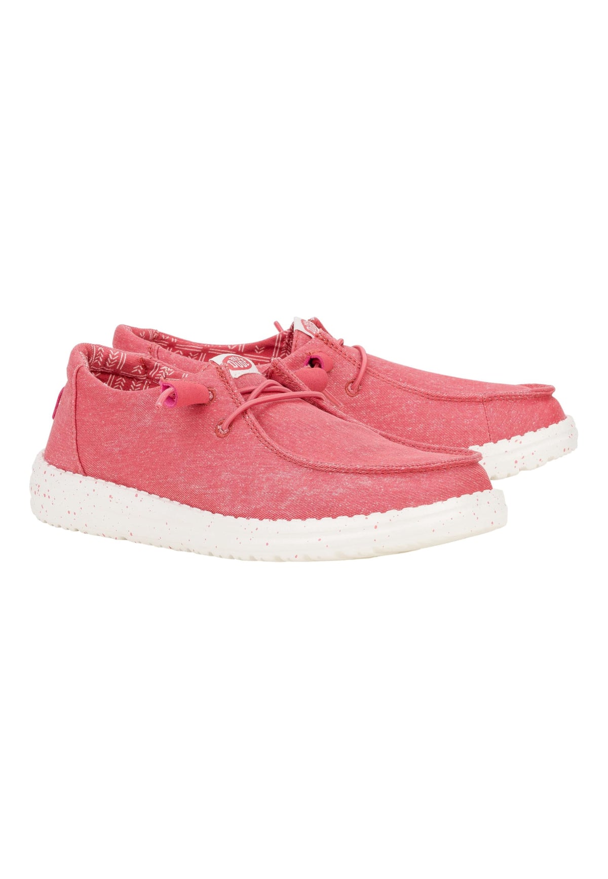 Hey Dude Wendy Stretch Canvas Washed Red Size 9, Women’s Shoes, Women’s Slip-on Loafers, Comfortable & Light-Weight