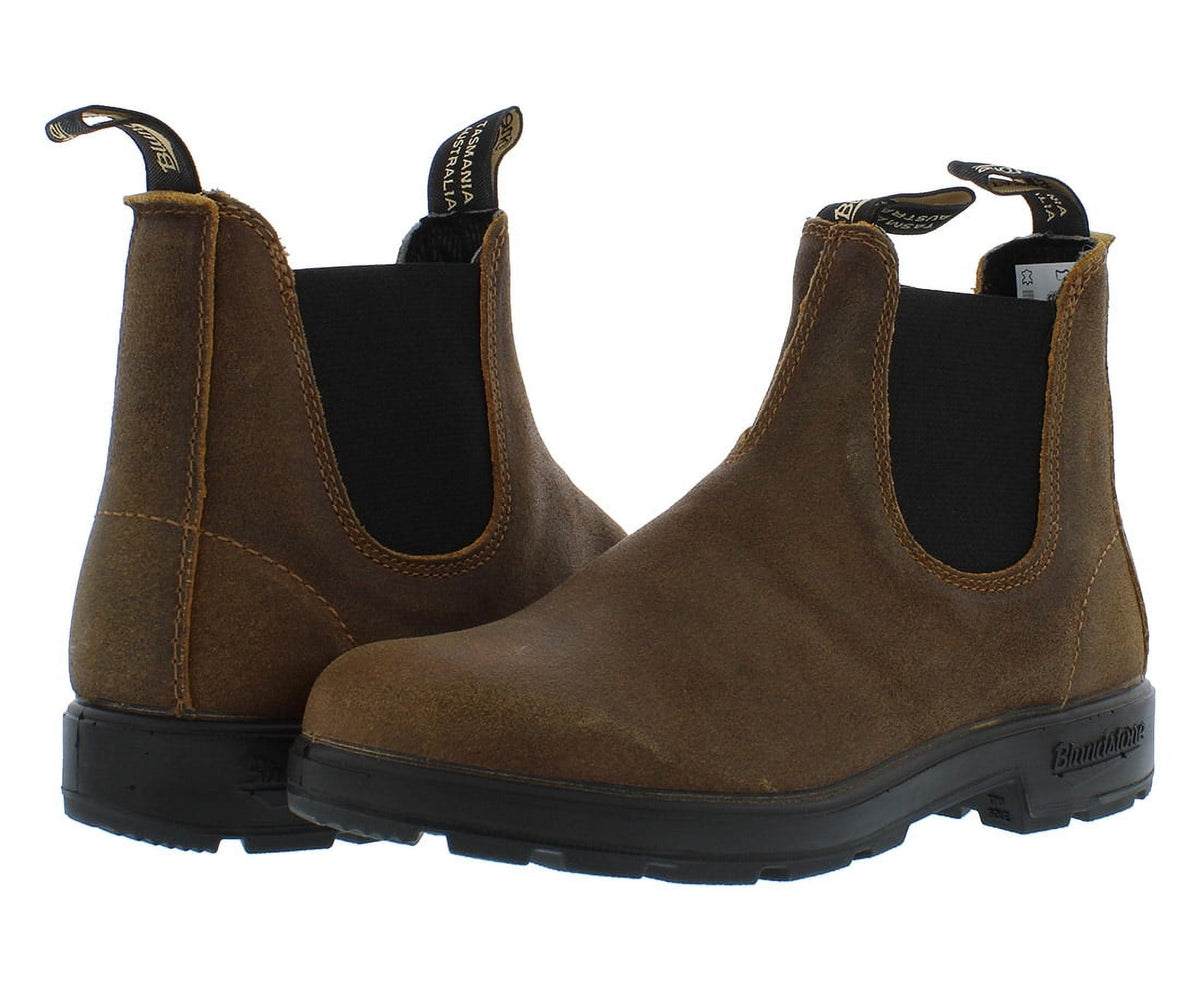 Blundstone Elastic Sided Suede Unisex Shoes Size 5, Color: Tobacco