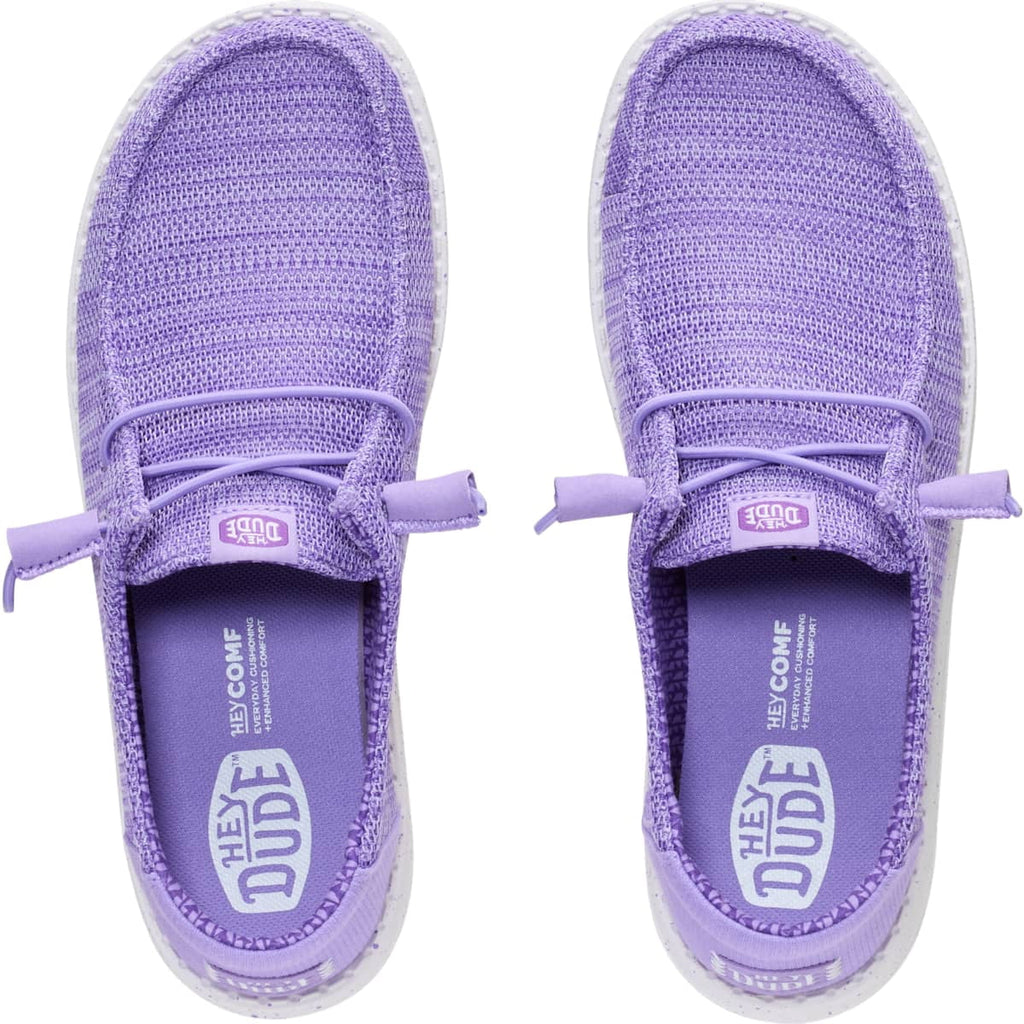 HEYDUDE Wendy Stretch Sox, Purple, 9