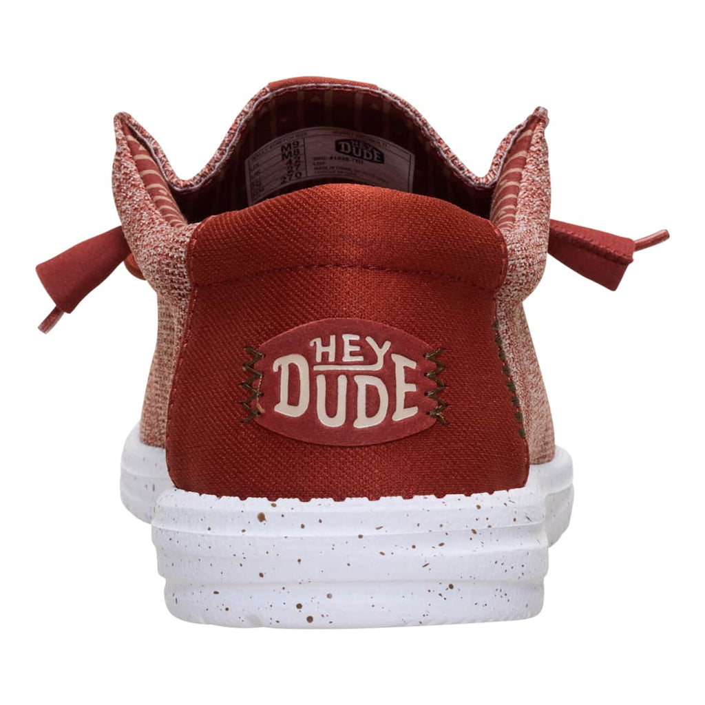 HEYDUDE Men Wally Stretch Sox, Red, 10