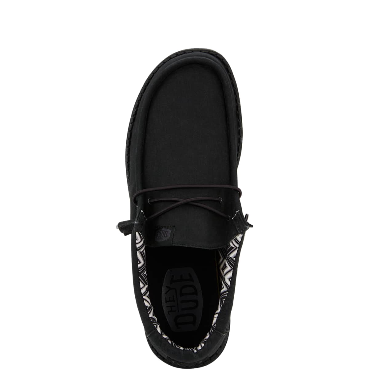 HEYDUDE Men Wally Stretch Canvas, Black, 11