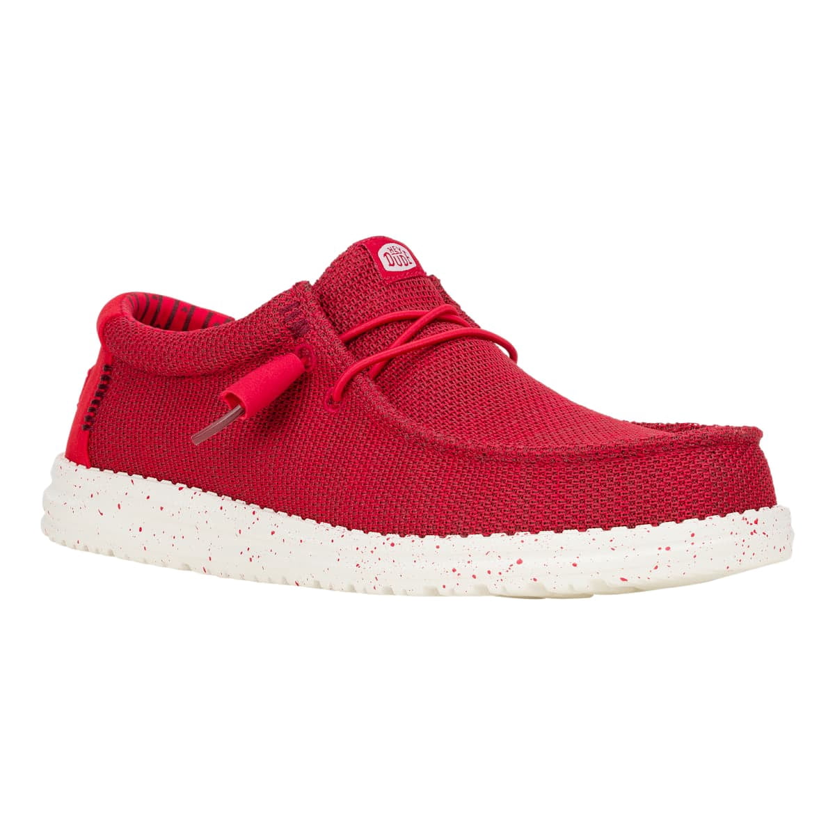 HEYDUDE Men Wally Stretch Sox, Red, 10