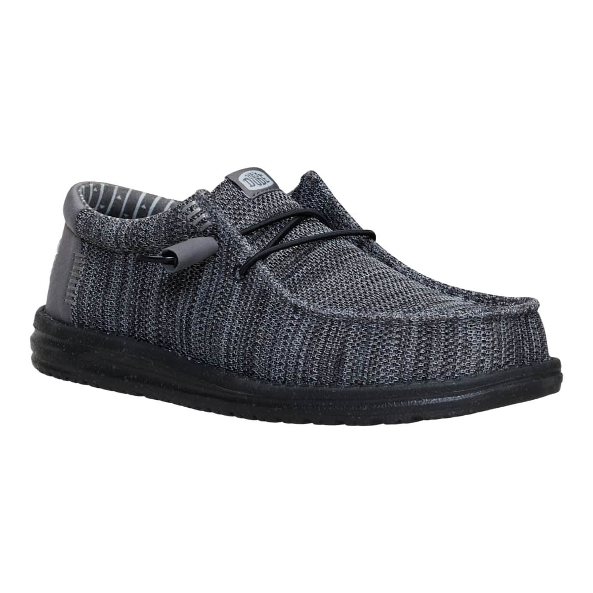 HEYDUDE Wally Stretch Sox, Granite Grey/Black, 11