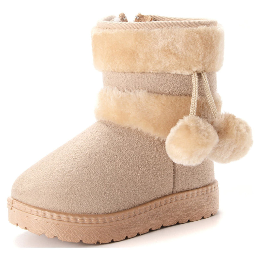 Boots Gift for Girls Girl's Winter Snow Boots Warm Faux Fur Lined Short Fashion Boot(Toddler/Little Kid) Save Big