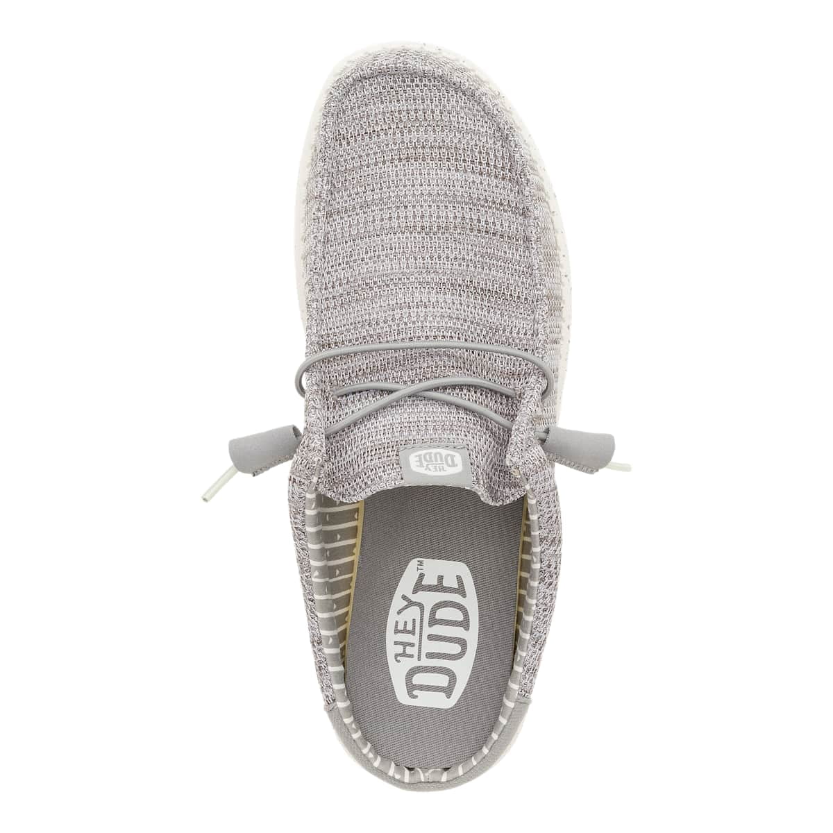 HEYDUDE Men Wally Slip Stretch Sox, White, 12
