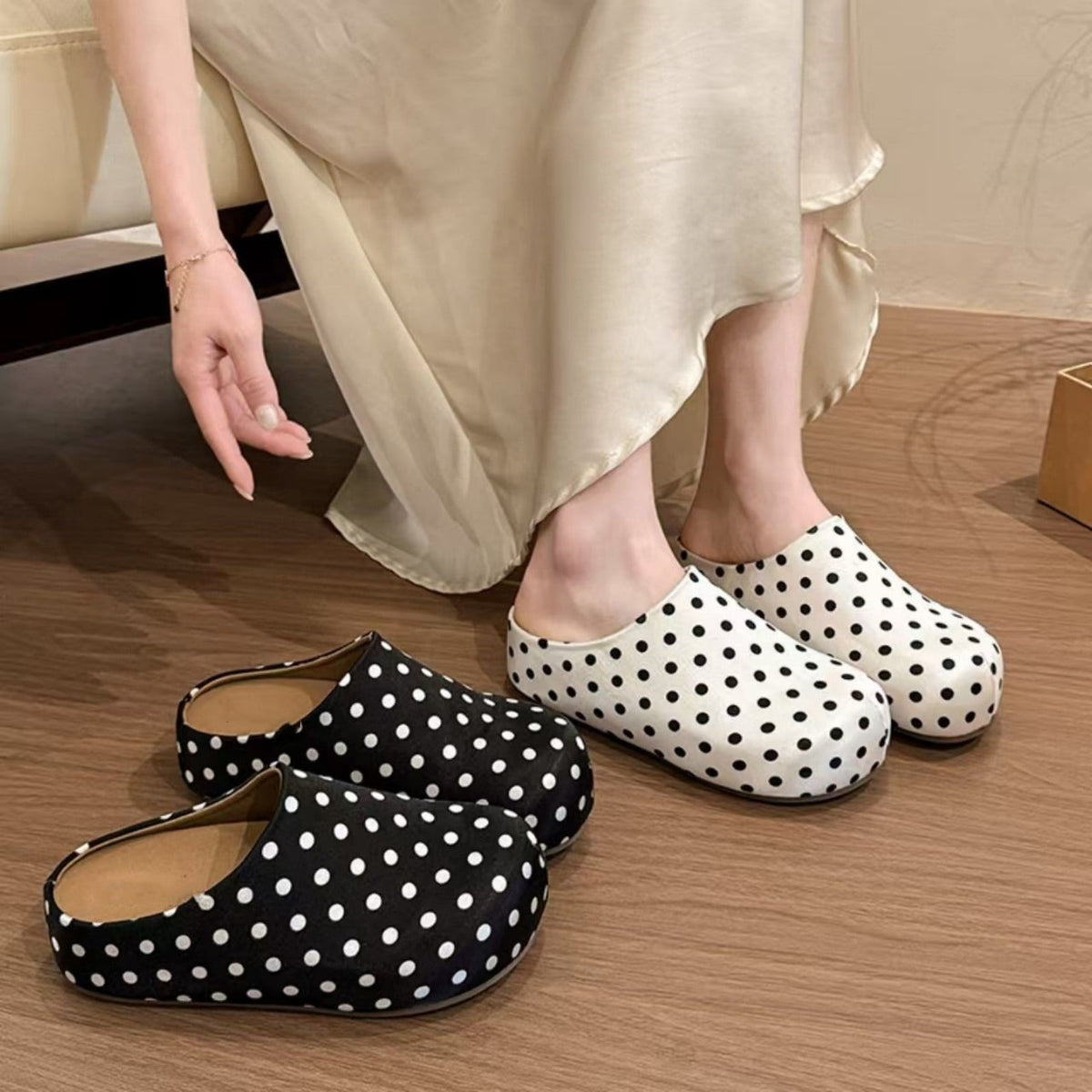 EaseDay Women's Slipper Shoes Comfortable Slip On Flats Casual Walking Shoes Lightweight Clogs for Women Summer Indoor Outdoor Use