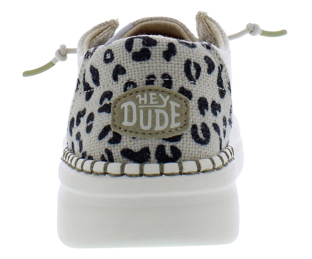 Hey Dude Wendy Rise Leo Womens Shoes Size 4, Color: Cream