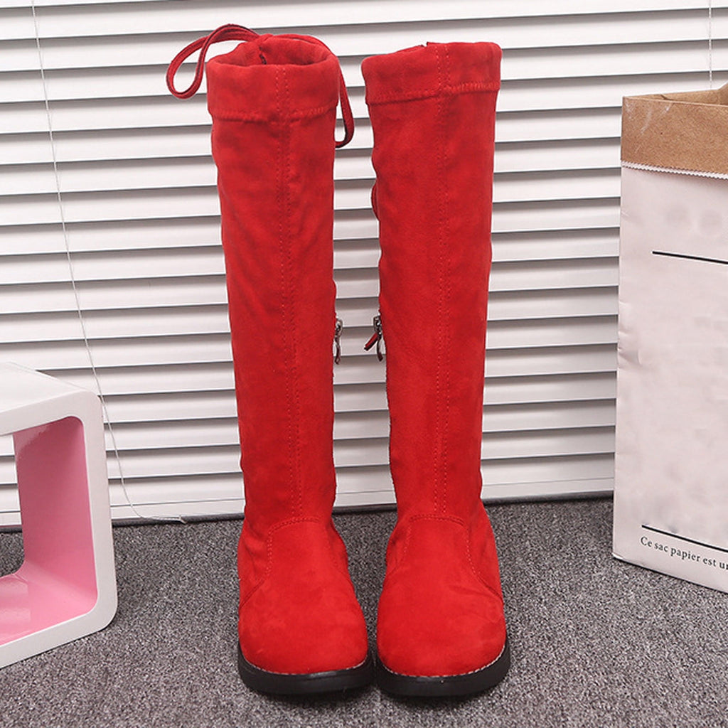 Odeerbi Toddler Girls High Cut Dr Martens Princess Boots Fall Winter New Children's High Boots Princess Over Knee Long Boots Cotton Boots Black 3-4 Years