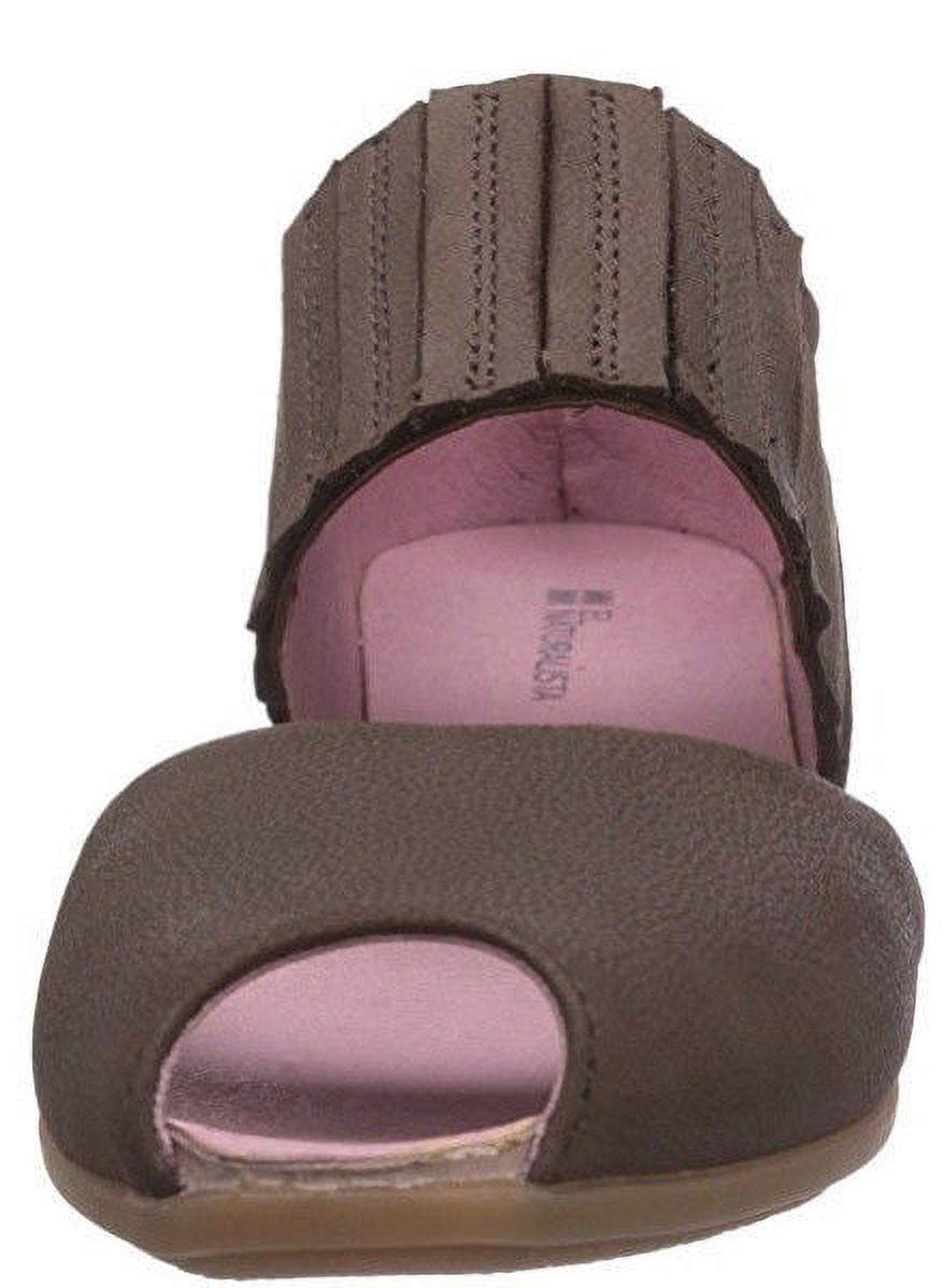 El Naturalista Womens N030 Peep Toe Mary Jane Flat Coco Brown 36 EU / 6 US