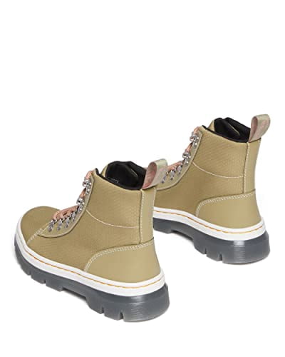 Dr. Martens Women's Combs W Fashion Boot, Vintage Taupe Poly Twill, 9