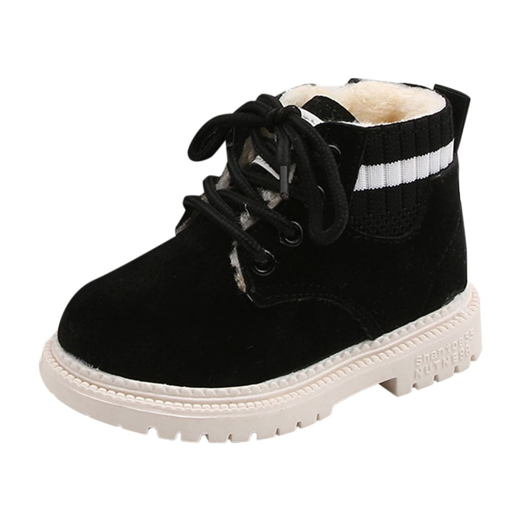 Boys' Boots Toddler Shoes Boys Girls British Style Knitted Elasticated Fashion Laceing Non Slip Thicken Keep Warm Comfortable Save Big