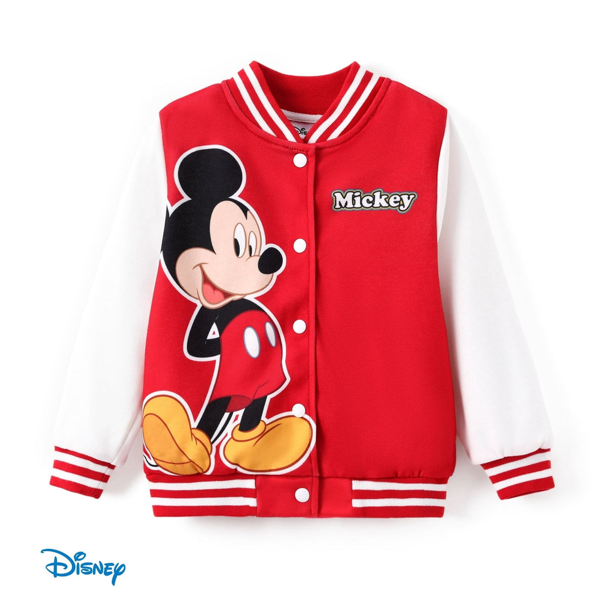 Disney Girls Bomber Jacket Minnie Mouse Colorblock Varsity Lightweight Sweatshirts Gift Fall Spring Sizes 3-10