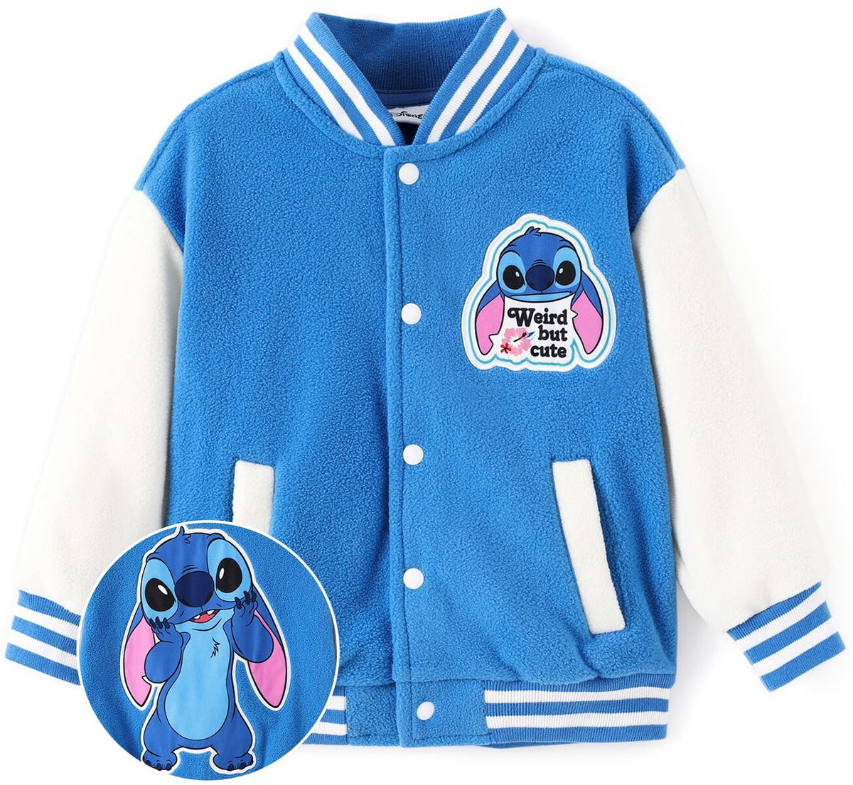 Disney Girls Bomber Jacket Minnie Mouse Colorblock Varsity Lightweight Sweatshirts Gift Fall Spring Sizes 3-10
